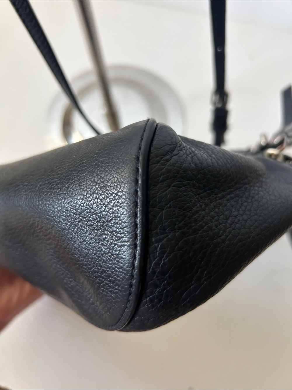 Marc By Marc Jacobs Black Leather Crossbody/ Top Handle Bag Boho RARE! - Picture 10 of 16